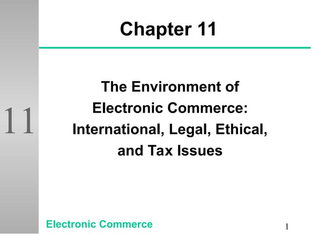 Environment of E-business: International, legal.ppt