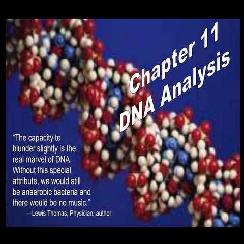 DNA Analysis: The capacity to blunder slightly is the real marvel of DNA.