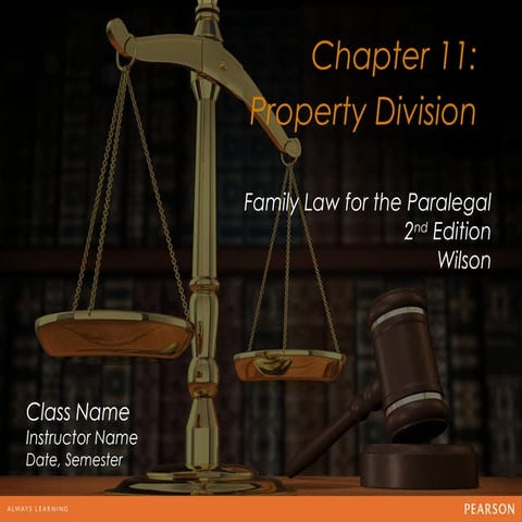 Ch 11 property division 2ed