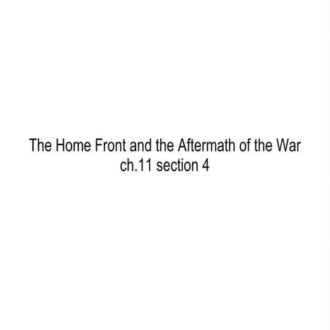 the wwii homefront | PPT