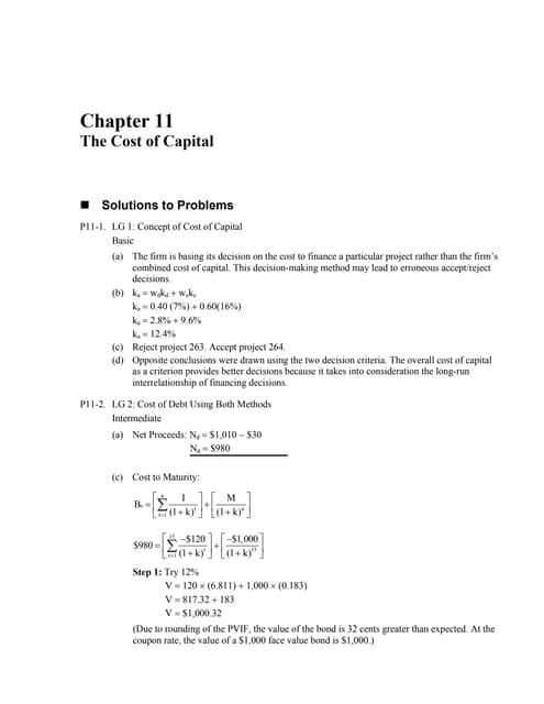 cost of capital .....ch ...of finan...