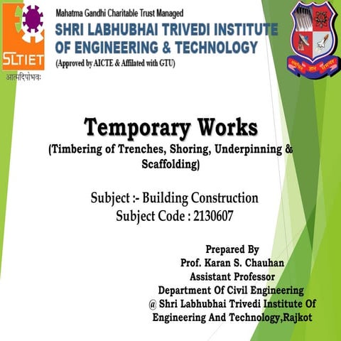 Temporary Work in Building Construction