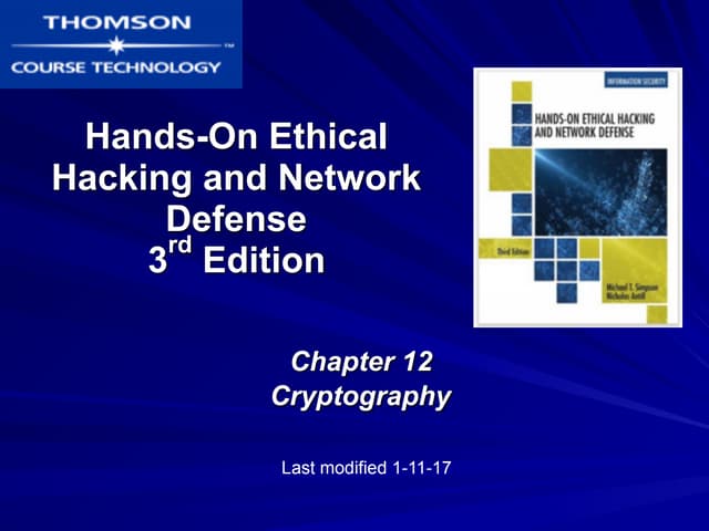 Ch 12: Cryptography