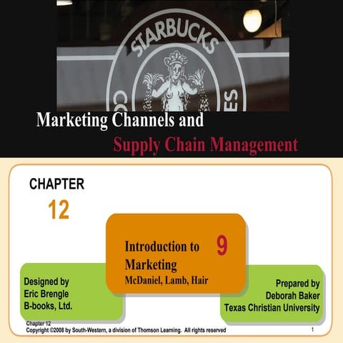 Marketing Channels and Supply Chain Management