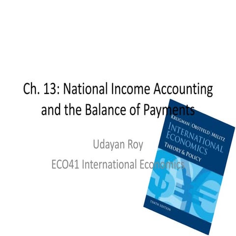 National Income Accounting and the Balance of Payments