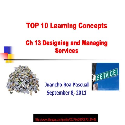Designing and Managing Services | PPT