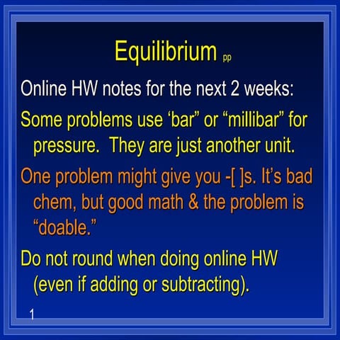 Ch13 z5e equilibrium