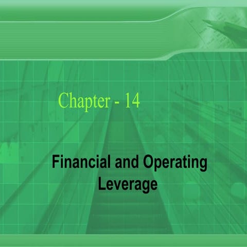 Financial and Operating Leverage 