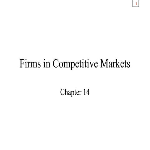 Perfect competition market structure analysis