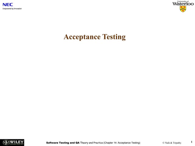 acceptance testing