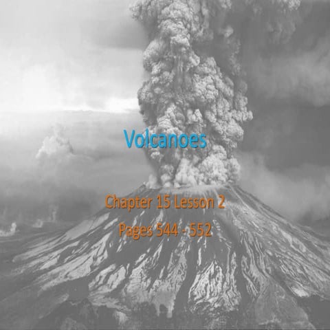 Chapter 15.2: Volcanoes