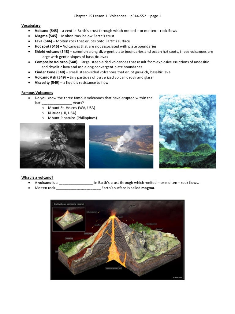 Essay about volcanoes picture