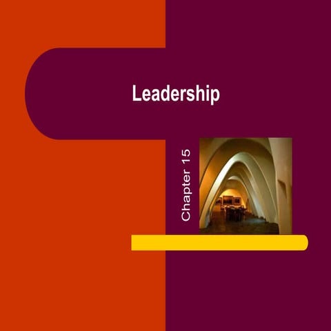 Chapter 15 Leadership | PPTX