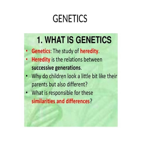 Inheritance and Genetics in Human Beings.pptx