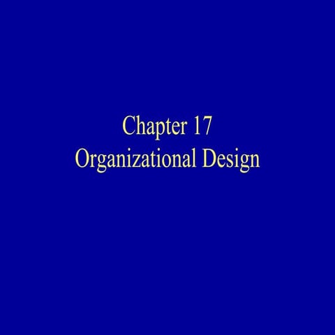 Organizational structure