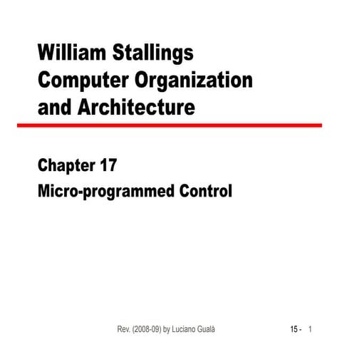 Micro-instruction sequencing is the method of determining the flow of the mic...