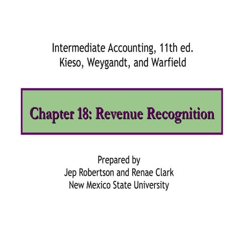 Revenue recognition intermediate accounting