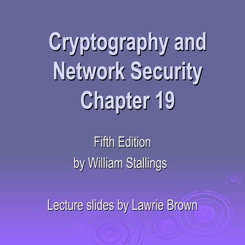 Chapter No 19 - Network and Security-by-MIT