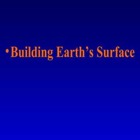 Ch19 building the earths surface