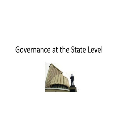 NIOS STD X 10TH, SOCIAL SCIENCE, Ch 19 & ch 20 governance at the state level