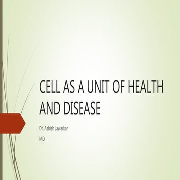 Robbins Chapter 1.. Cell as a unit of health and disease