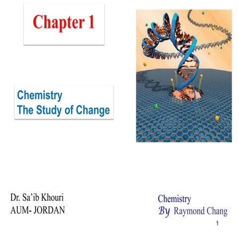 Ch1 chemistry the study of change