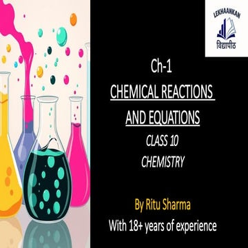 Class 10th science chemical reaction & equations