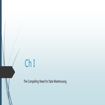Chapter 1 : The Compelling Need for Data Warehousing .pdf