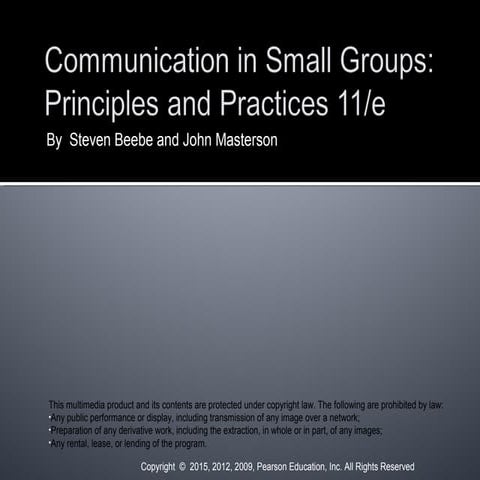 Ch 1 group communication beebe