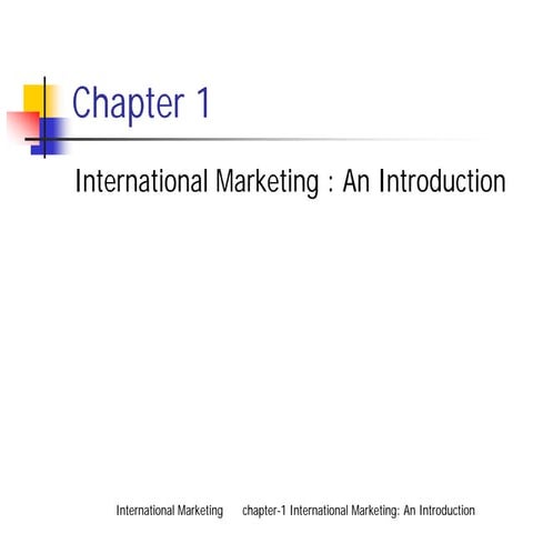 International Marketing: Introduction
