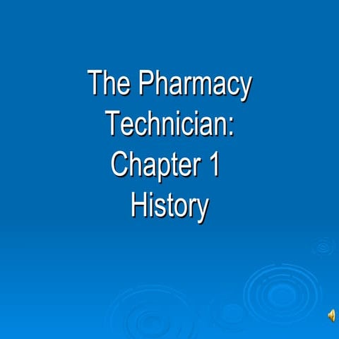 Pharmacy Module 1 | PPT