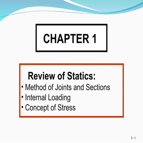 Ch1_Intro-Review of Statics Method of Joints and Sections  Internal Loading  ...
