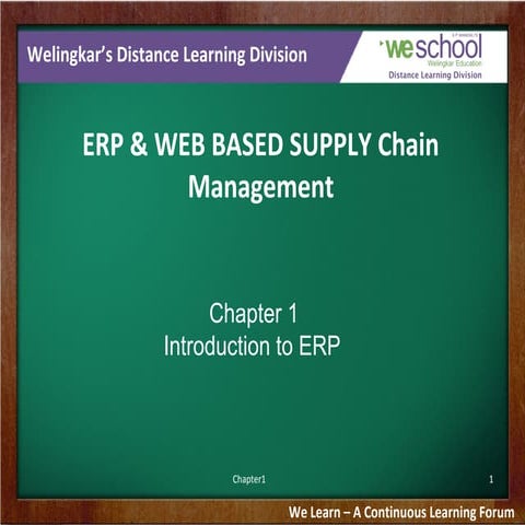 Introduction to ERP