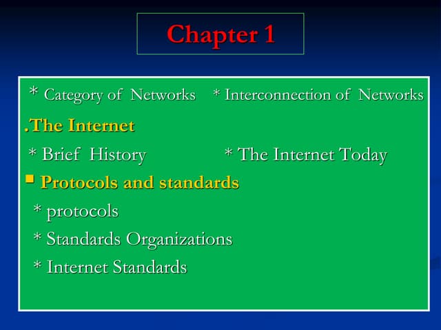 Ch 1  network