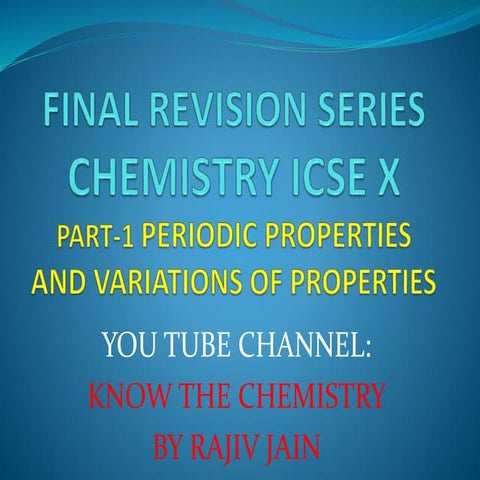 Ch1 perodic properties | PPTX