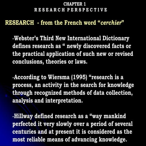 Chapter 1 Research Perspective