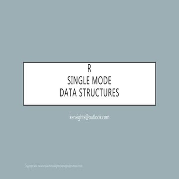 R DATA STRUCTURES 1