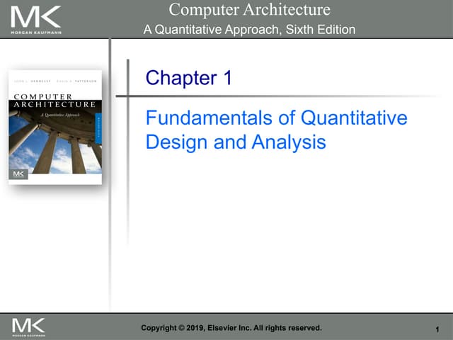 Fundamentals of Quantitative Design and Analysis