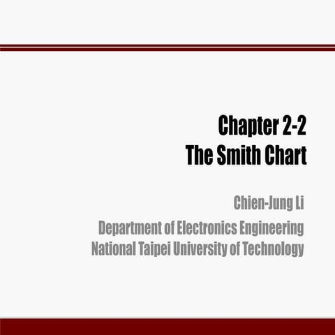 RF Circuit Design - [Ch2-2] Smith Chart