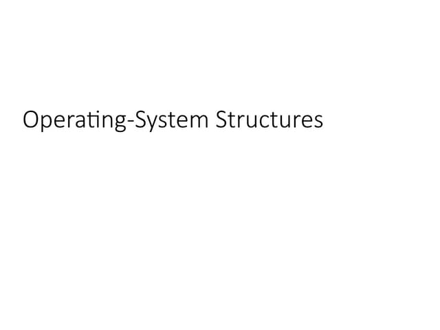operating system introduction and organization
