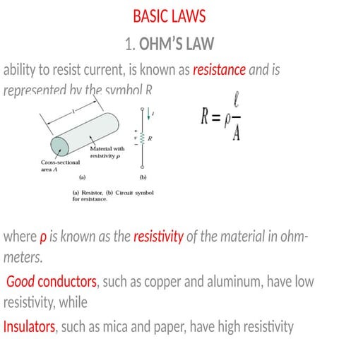 ohms law nodes branches and loops  .pptx