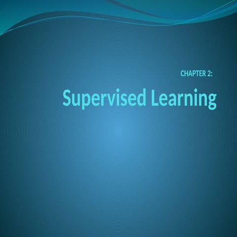 Lecture 3 (Supervised learning) | PDF