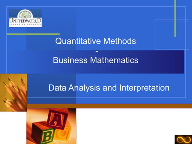 Data Analysis, Presentation and Interpretation of Data