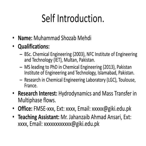 Fuels and Combustion Lectures (GIKI)