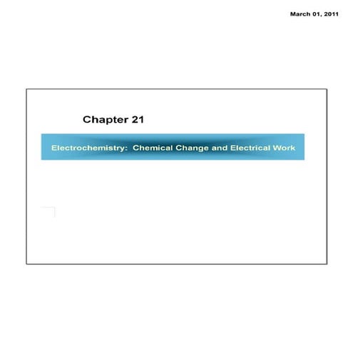 Ch21 electrochemistry