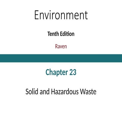 Ap Environmental Science Chapter 23 Pptx