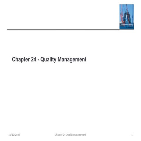 Comprehensive Guide to Software Quality Management and Standards | PPTX