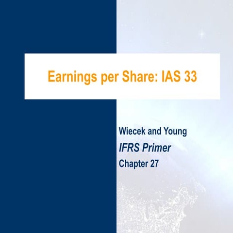 PPT Earnings Per Share IAS 33