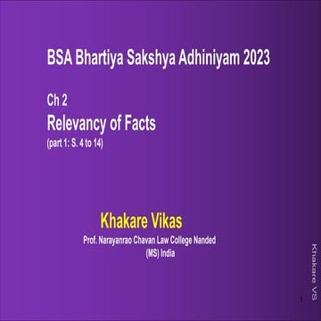 Bhartiya Sakshya Adhiniyam 2023 ch 2 BSA relevancy of fact part 1.pdf