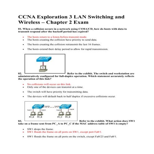 Ch2 ccna exploration 3 lan switching and wireless